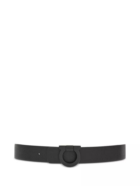 FERRAGAMO Men's Single Gancini Leather Belt