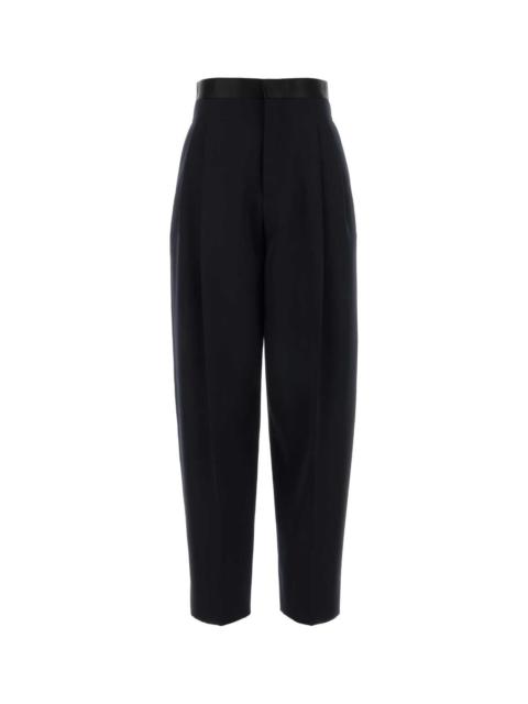 Bottega Veneta Bottega Veneta Women Midnight Blue Wool Wide-Leg Pant