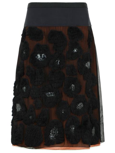 Marni Marni Silk Blend Skirt Black Women