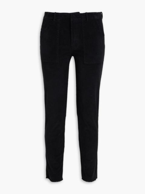 NILI LOTAN Jenna cropped cotton-blend corduroy slim-leg pants