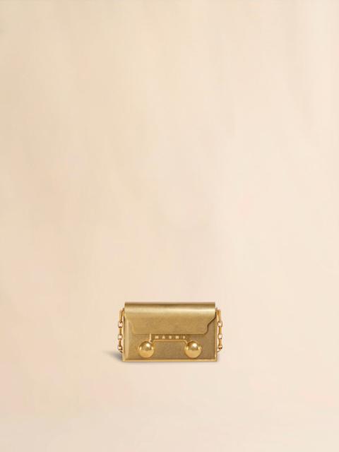 Marni 24K GOLD-PLATED BRASS NANO TRUNKAROO HANDBAG