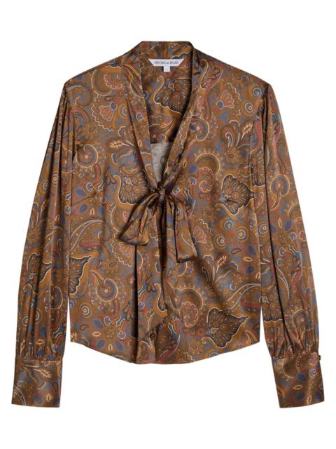 VERONICA BEARD Veronica Beard Francine Printed Silk-blend Blouse