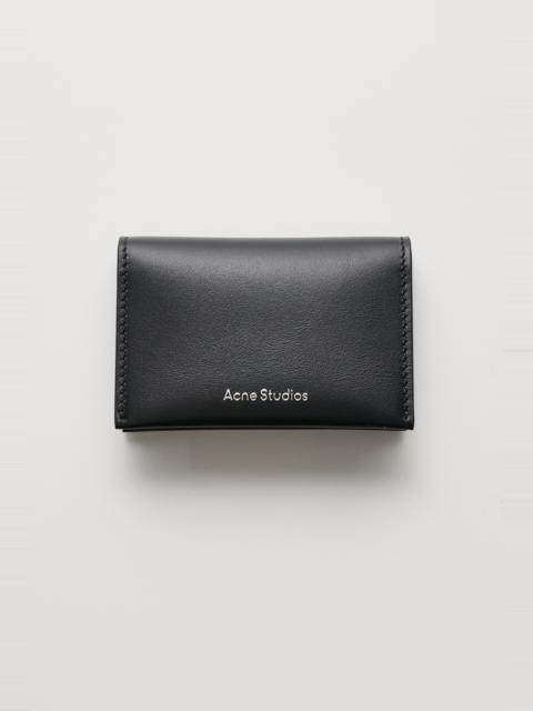 Acne Studios ACNE STUDIOS FOLDED LEATHER WALLET BLACK
