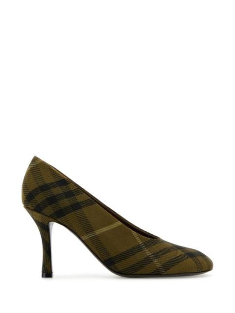 Burberry Woman Embroidered Canvas Pumps