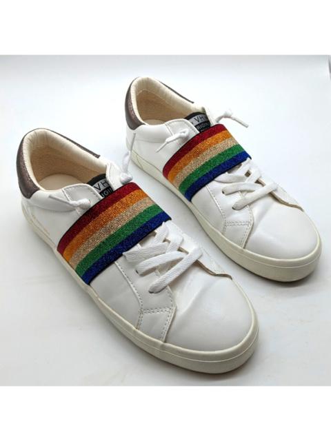 Other Designers Vintage Havana Houston White Rainbow Sneakers Women's 8.5 Euro 38.5 EUC