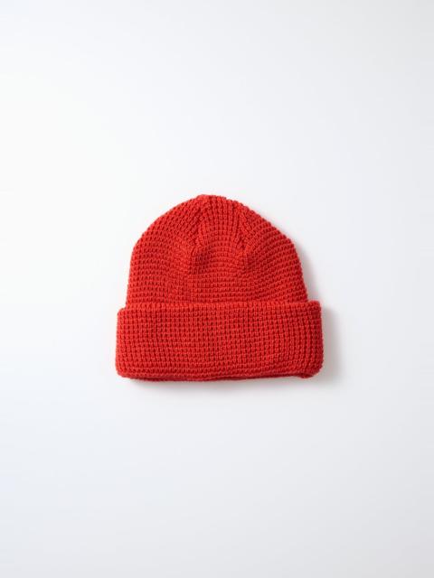 ROTOTO® ROTOTO - COTTON WAFFLE KNIT WATCH CAP - RED