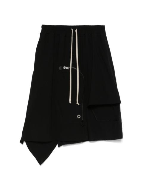 Rick Owens wool mini skirt