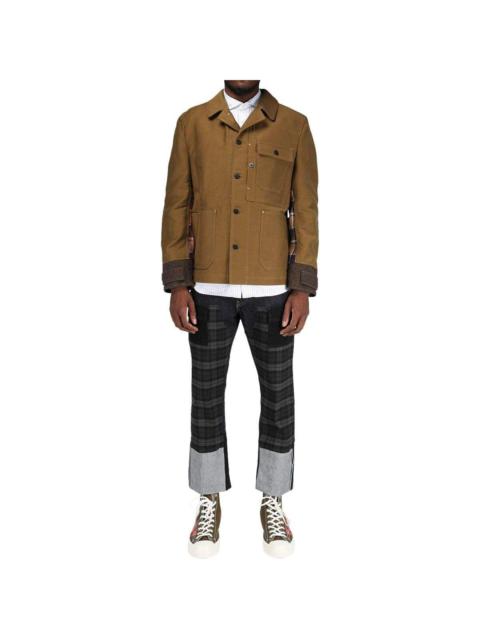 Junya Watanabe MAN Cotton Pique Wool Tweed Jacket