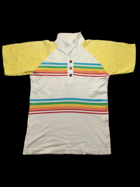 Other Designers Vintage - Classic Coconut T Gallery Soft Thin Striped Polos