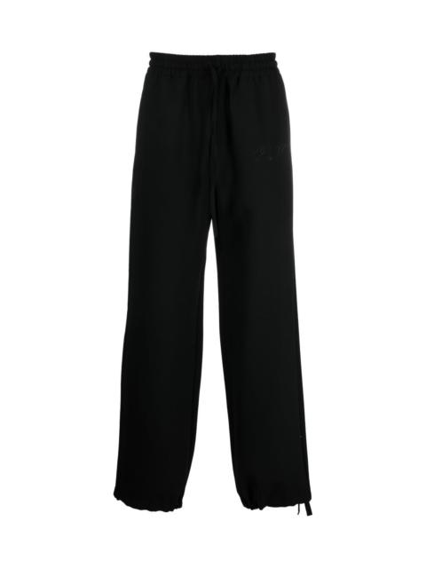 Off-White EMBROIDERED LOGO STRAIGHT-LEG SWEATPANTS