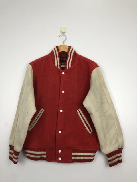 Other Designers Vintage - Vintage 90s Mcgregor Varsity Jacket Red