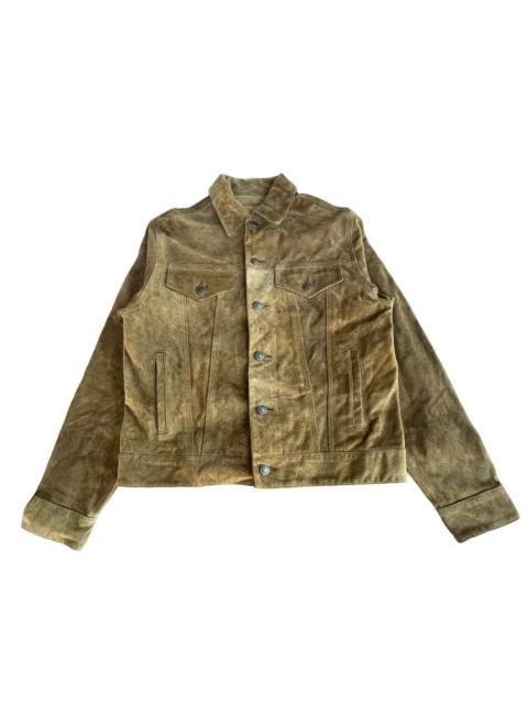 Other Designers Vintage - ⚡️FINAL DROP⚡️ GAP BLUE JEANS LEATHER JACKET