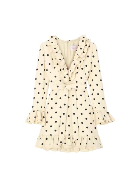 Valentino Crepe Couture Plusdepois Print Short Dress