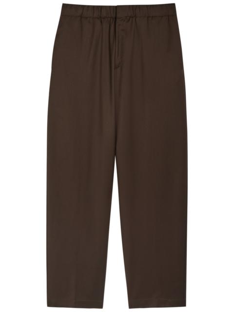 LARDINI Lardini Tapered-leg Cotton Trousers
