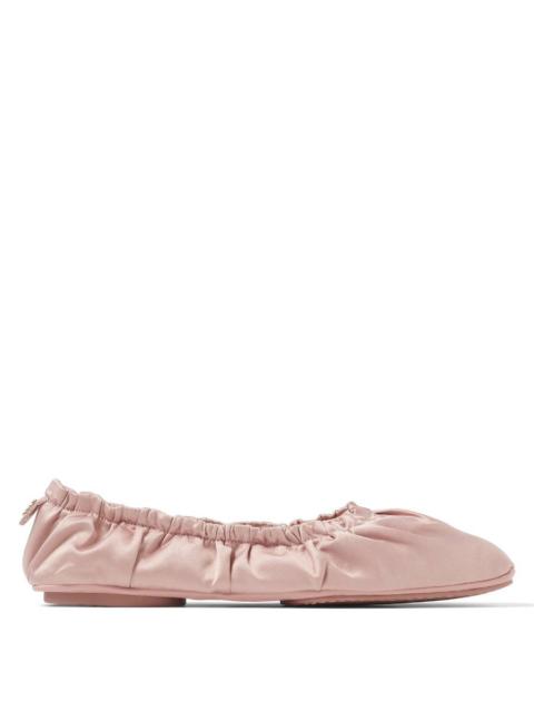 JIMMY CHOO Jimmy Choo Bardo Satin Ballerina Flats
