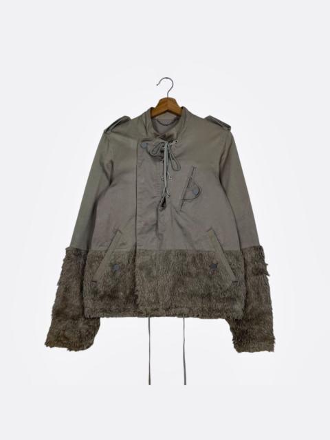 Maison MIHARAYASUHIRO Mihara Yasuhiro Fur Mix Rider Jacket
