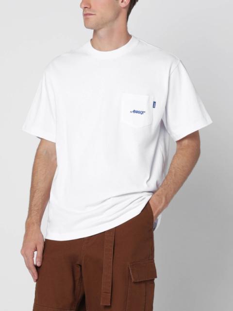 AWAKE NY Green crewneck T-shirt with logo