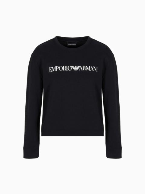 EMPORIO ARMANI ASV organic jersey sweatshirt with logo