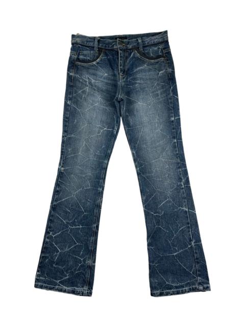 Other Designers Japanese Brand - Flared💥 Beach Sound Art Sun Faded Distressed Ripped Trashed