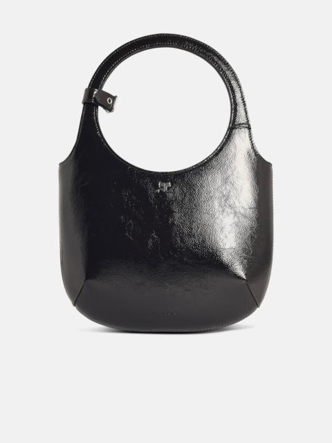 courrèges 'HOLY NAPLACK' BLACK LEATHER BAG