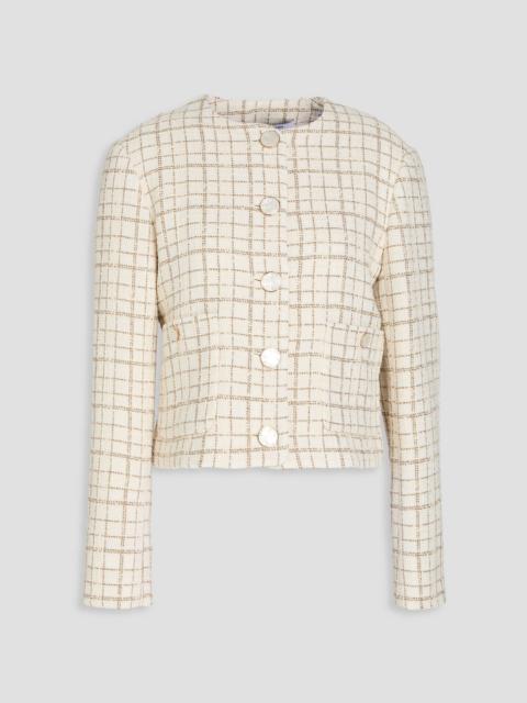 VERONICA BEARD Andrea metallic tweed jacket