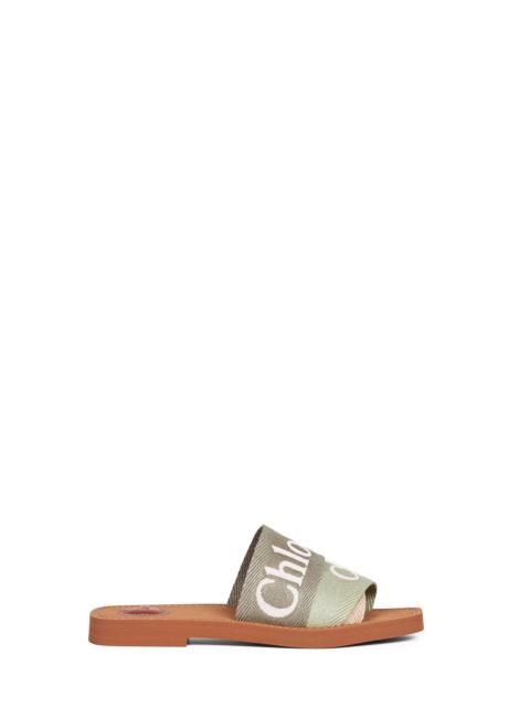 Chloé Chloé Women Aloe Green Woody Flat Sandals<Br/>