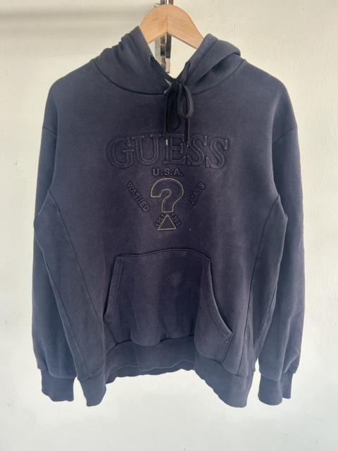 Other Designers Guess Hoodie Vintage Blue Fronthit