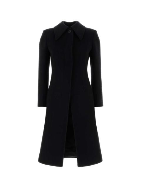Alexander McQueen Alexander Mcqueen Women Black Wool And Cashmere Coat