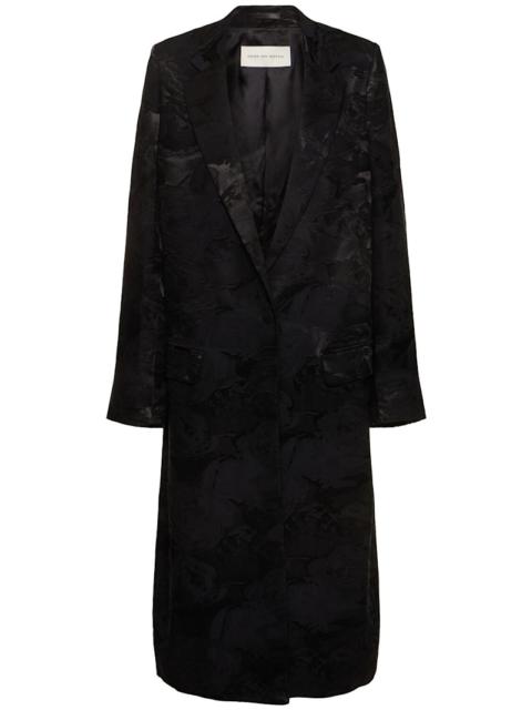 ワンピースその他 Dries Van Noten Black wool-blend dress with drape Dries Van Noten Women's Wool-blend Dress With Drape | ShopSimon