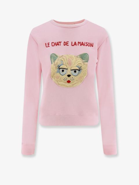 Valentino Valentino Le Chat De La Maison Cotton Sweatshirt