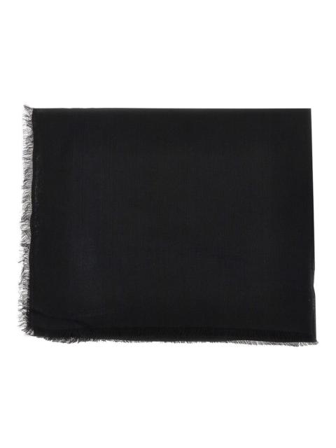 EMPORIO ARMANI Emporio Armani Jacquard Logo Shawl Black Women