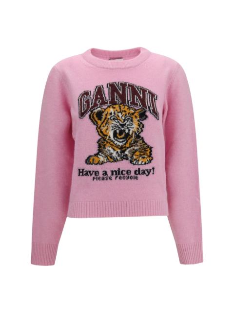 GANNI Ganni Women Graphic Wool Sweater