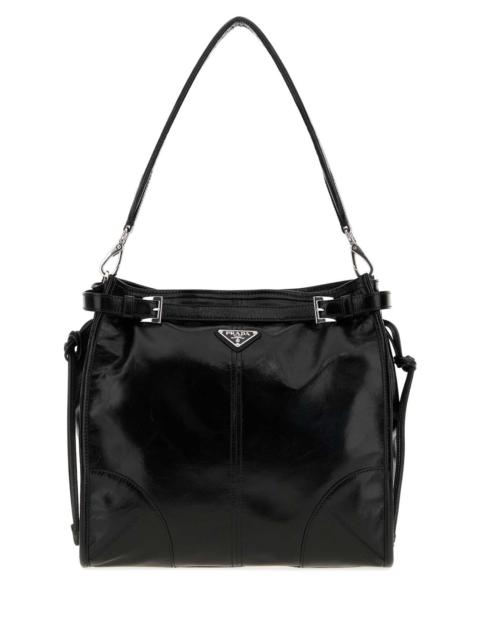 Prada Prada Men Black Leather Prada Bonnie Shoulder Bag
