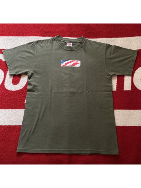 Supreme Supreme - Patriot 9/11 Box Logo Tee Shirt 2001-02 SS02 OLIVE
