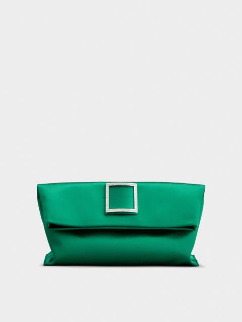 Roger Vivier Trompette Clutch in satin