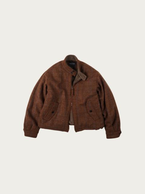 FrizmWORKS Fluffy Wool Harrington Jacket - Maple