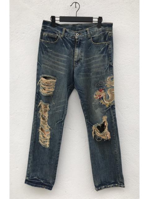 Other Designers Distressed Denim - Japanese Brand Distressed rips Denim Jeans