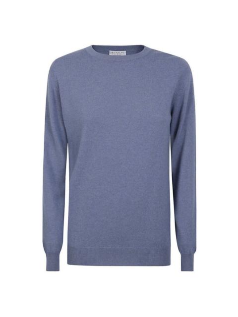 Brunello Cucinelli Brunello Cucinelli Woblue Wool Crewneck Sweater