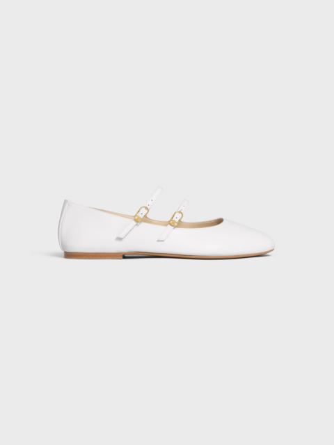 CELINE LES BALLERINES CELINE DOUBLE STRAP IN LAMBSKIN