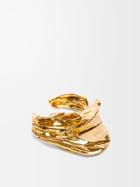 Loewe Pleated Fan cuff in sterling silver