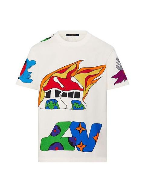 LOUIS VUITTON LV SS21 Cartoon Logo Print For Men White 1A8PUV