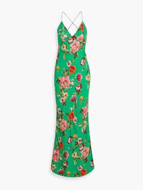 Alice + Olivia Loma floral-print crepe maxi dress