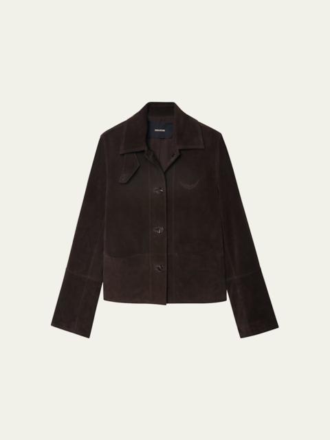 Zadig & Voltaire Lessa Suede Jacket