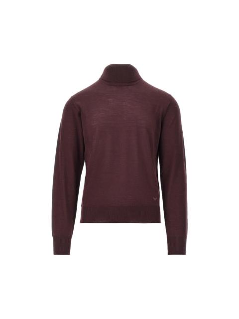 EMPORIO ARMANI Emporio Armani Virgin Wool Turtleneck Red Men