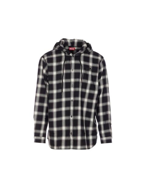 Diesel Diesel Men Logo S-Ix-Ajfi Check Shirt