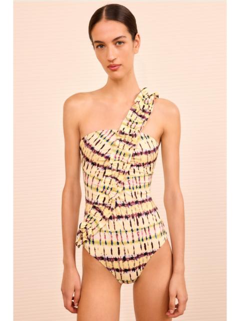 ULLA JOHNSON Capri One Shoulder Maillot
