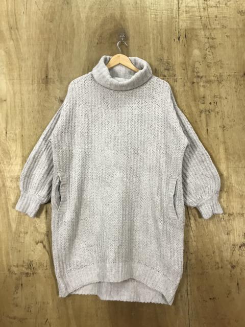 Other Designers Japanese Brand - Japanese Brand Baggy Woven Stich Turtleneck Knit Sweater