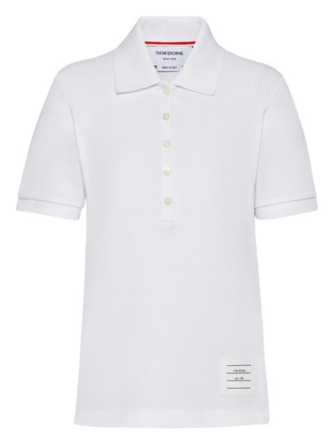 Thom Browne Short Sleeve Rib Cuff Polo