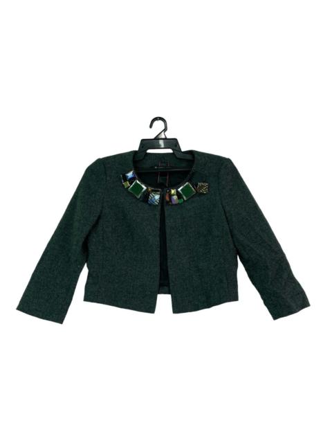 Other Designers Vintage - Vtg 90s Paul Smith gemstone design crop top jacket