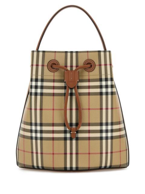 Burberry Women Printed Canvas Bucket Bag